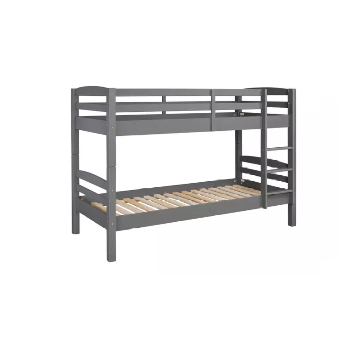 Etagenbett "Lavius" aus Massivholz in Grau